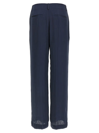 Theory Blue Polyester Casual Pants