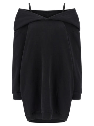 MM6 Maison Margiela Black Cotton Short Dress