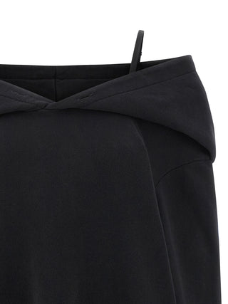 MM6 Maison Margiela Black Cotton Short Dress
