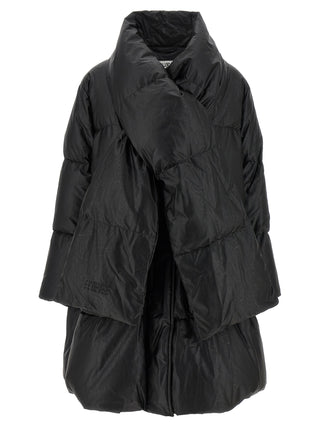 MM6 Maison Margiela Black Viscose Coat