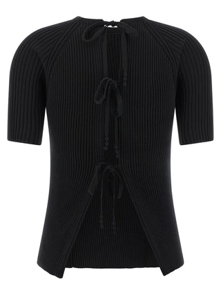 Tory Burch Black Cotton Cardigan