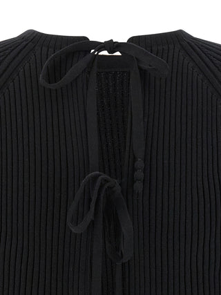 Tory Burch Black Cotton Cardigan