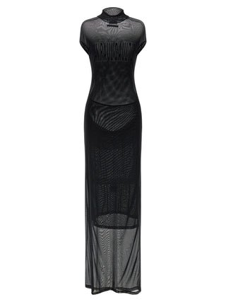 Jean Paul Gaultier Black Polyamide Long Dress