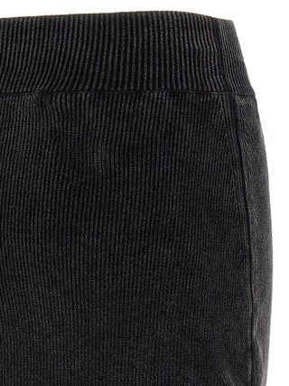 Alexander Wang Black Cotton Long Skirt