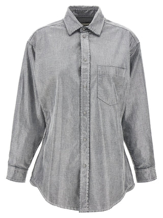 Darkpark Silver Cotton Blouse