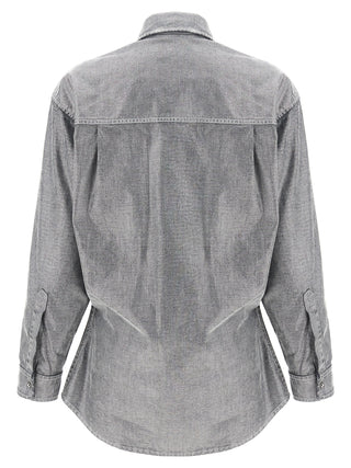 Darkpark Silver Cotton Blouse