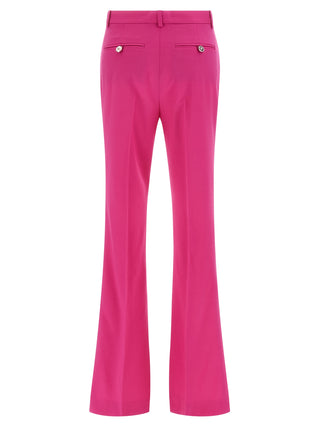 Versace Fuchsia Virgin Wool Flared Pants