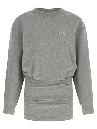 The Attico Gray Cotton Short Dress