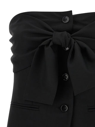 Max Mara Black Virgin Wool Tank Tops