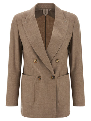 Max Mara Beige Cashmere Blazer