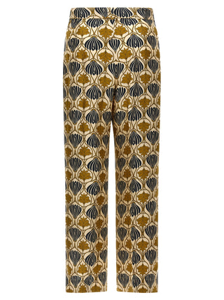 Max Mara Multicolor Silk Casual Pants