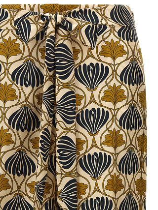 Max Mara Multicolor Silk Casual Pants