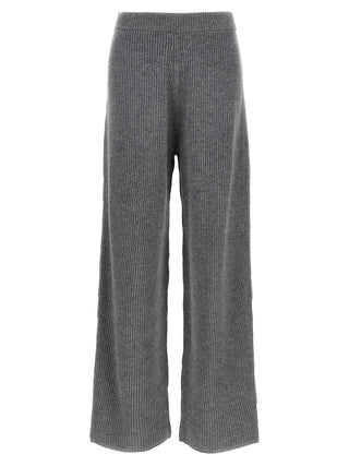 Sportmax Gray Wool Casual Pants
