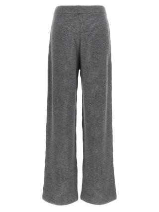 Sportmax Gray Wool Casual Pants