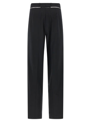 Nensi Dojaka Black Virgin Wool Casual Pants