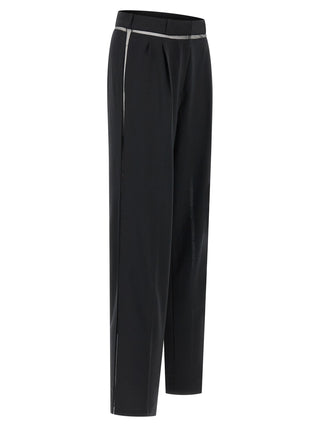 Nensi Dojaka Black Virgin Wool Casual Pants