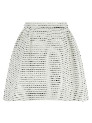 Alessandra Rich White Polyamide Long Skirt