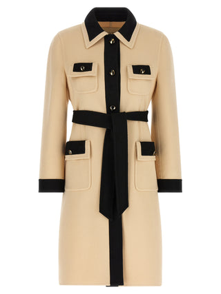 Valentino Garavani Beige Virgin Wool Coat