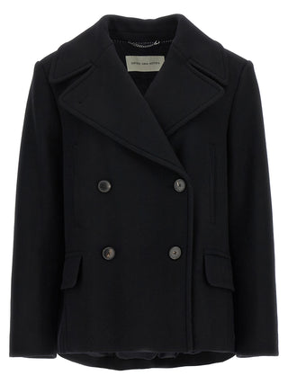 Dries Van Noten Black Wool Coat