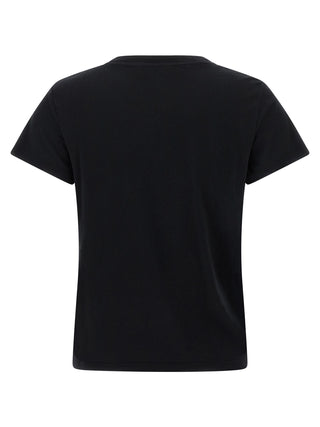 Mother Denim Black Cotton T-Shirt