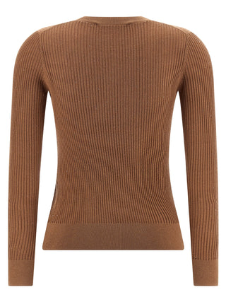 Max Mara Beige Silk Cardigan