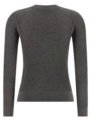 Max Mara Gray Silk Cardigan