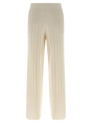 Max Mara White Cashmere Joggers (Workout Pants)