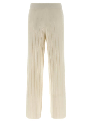 Max Mara White Cashmere Joggers (Workout Pants)
