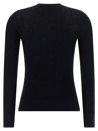 Max Mara Black Silk Cardigan
