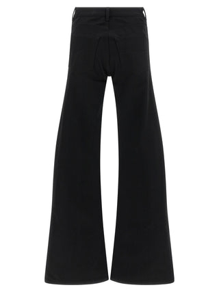 Balenciaga Black Cotton Flared Jeans