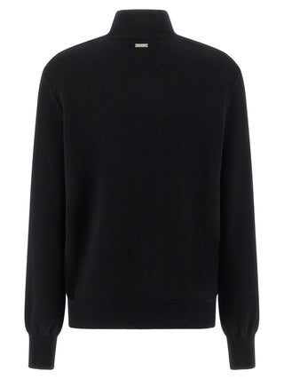 Ferragamo Black Virgin Wool Cardigan