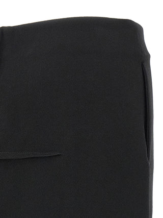 Rick Owens Black Virgin Wool Mini Skirt