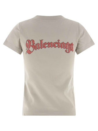 Balenciaga Gray Cotton T-Shirt