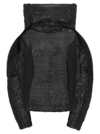 Issey Miyake Black Wool Sweatshirt