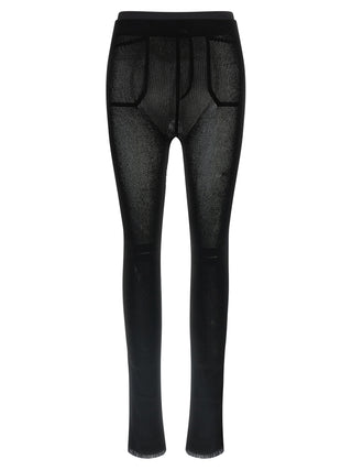 Issey Miyake Black Nylon Leggings