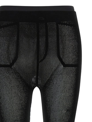 Issey Miyake Black Nylon Leggings