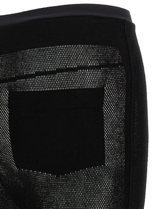 Issey Miyake Black Nylon Leggings