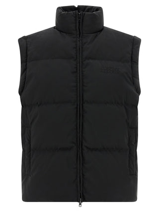 MM6 Maison Margiela Black Polyester Full-Length Jacket
