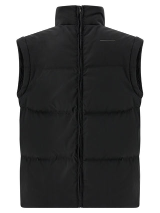 MM6 Maison Margiela Black Polyester Full-Length Jacket