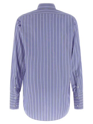 Maison Margiela Blue Cotton Blouse
