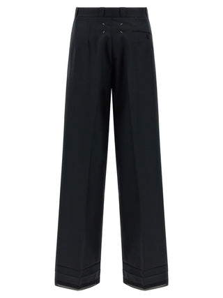 Maison Margiela Black Wool Dress Pants