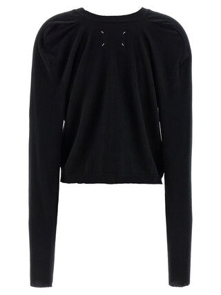 Maison Margiela Black Wool Cardigan
