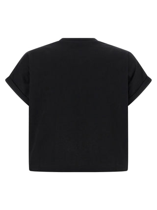 Balmain Black Cotton T-Shirt