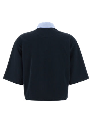 Stella McCartney Blue Cotton Polo Shirt