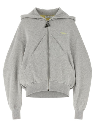 The Attico Gray Cotton Sweatshirt