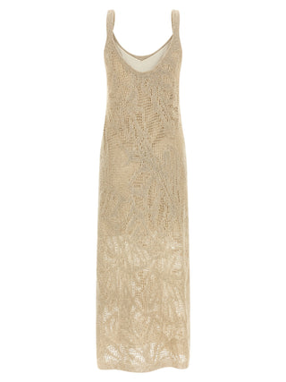 Brunello Cucinelli Beige Linen Long Dress
