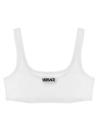 Versace White Cotton Bra