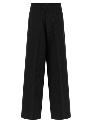 Herno Black Viscose Pants