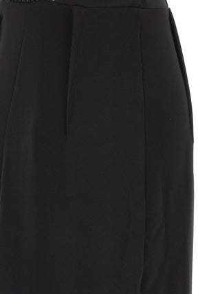 Elisabetta Franchi Black Polyester Long Dress