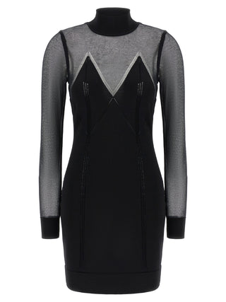 Elisabetta Franchi Black Viscose Short Dress